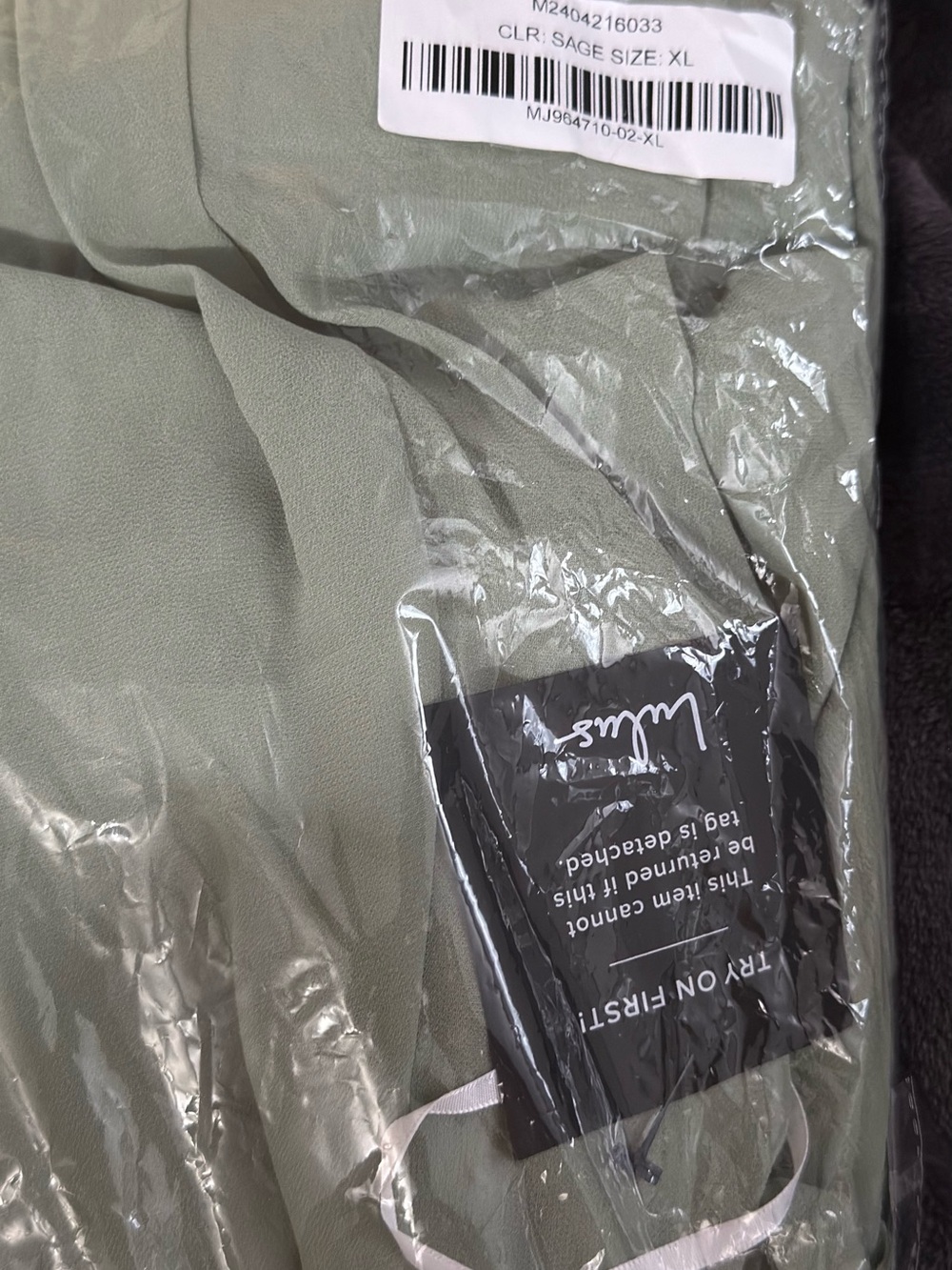 Lulu's Sage Green Maxi Dress with Lace Insets - Picture 6 of 6